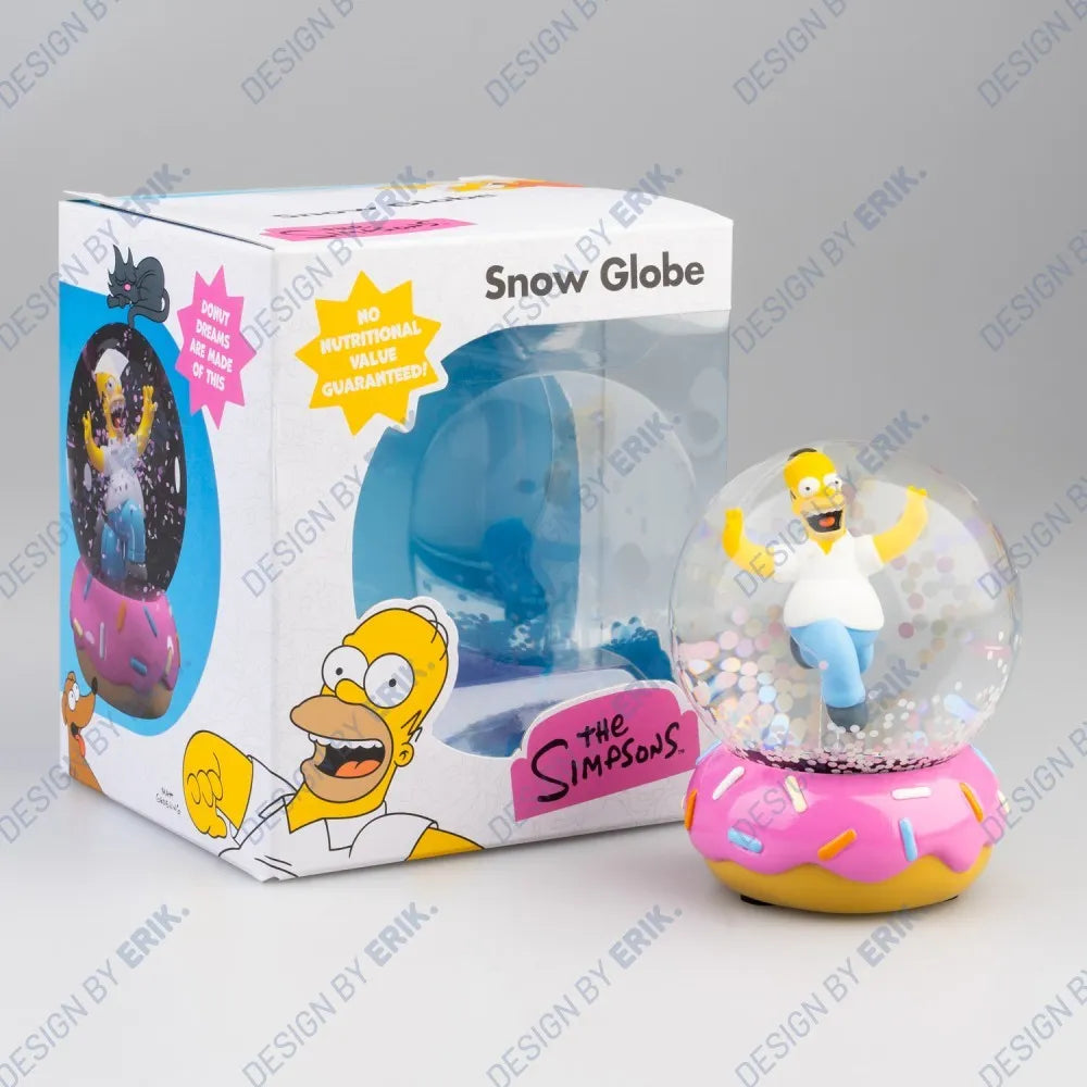 Los Simpson Bola de Nieve Homer Simpson Donut 10 cm