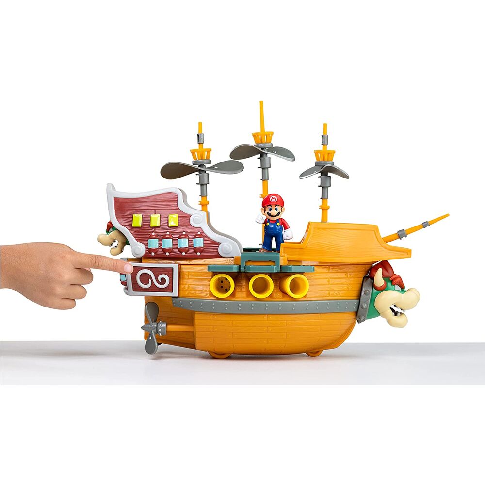Playset Deluxe Aeronave Bowser Super Mario Nintendo