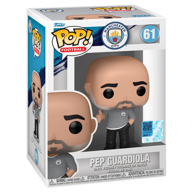 EFL POP Football Vinyl Figura ManCity Pep Guardiola 9cm