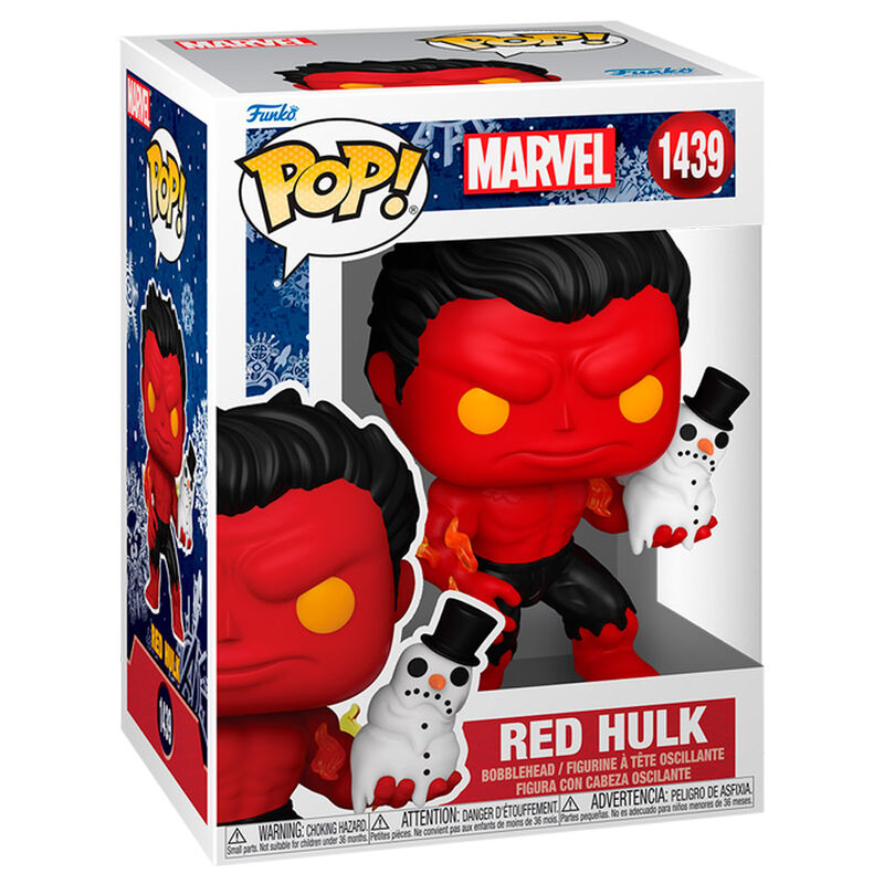 Figura POP Marvel Red Hulk with Snowman Frikytopia