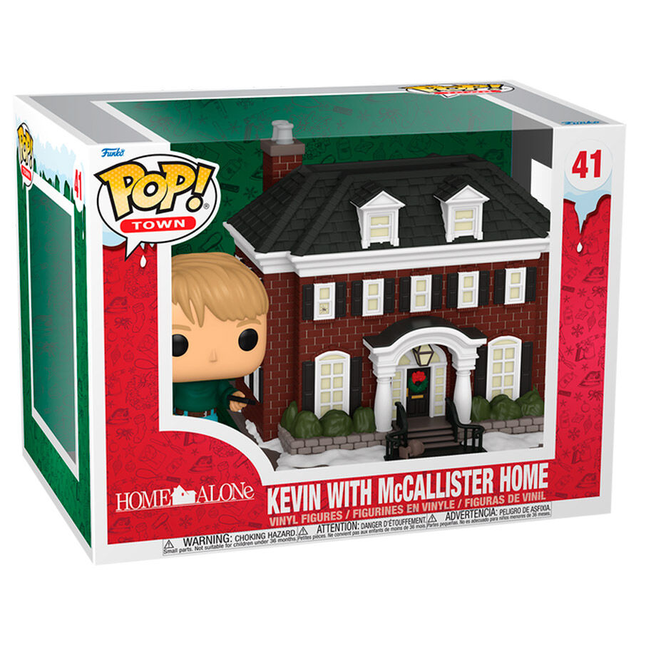 Solo en casa POP Town Vinyl Figura Kevin con McCallister Home 9cm
