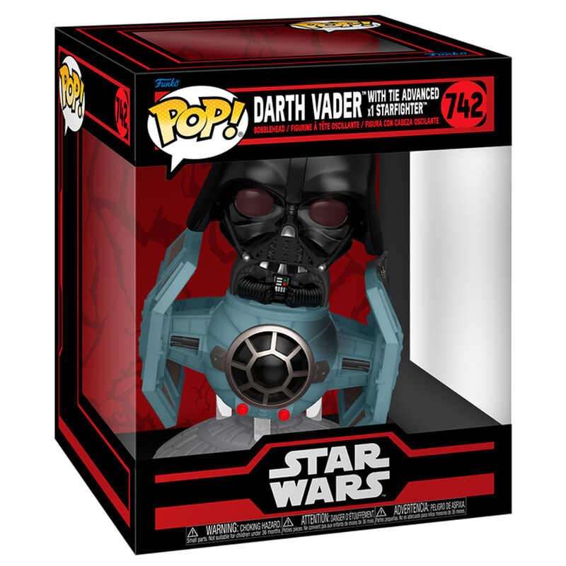 Star Wars Dark Side POP Rides Deluxe Vinyl Figura TIE Advanced x1 con Vader