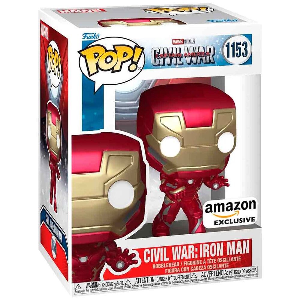 Figura POP Marvel Civil War Captain America Civil War Iron Man Exclusive