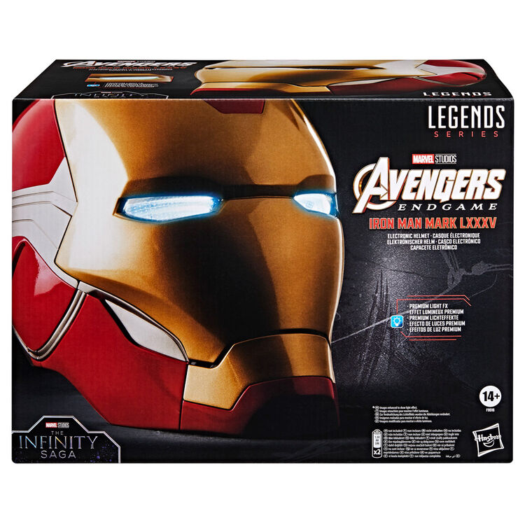 Vengadores Endgame Marvel Legends Casco Electronico Iron Man Mark LXXXV