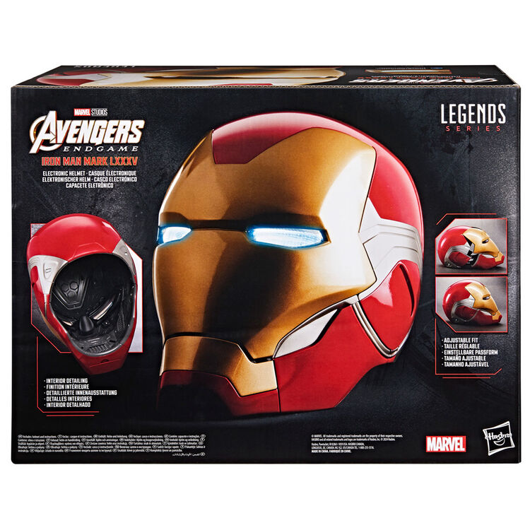 Vengadores Endgame Marvel Legends Casco Electronico Iron Man Mark LXXXV