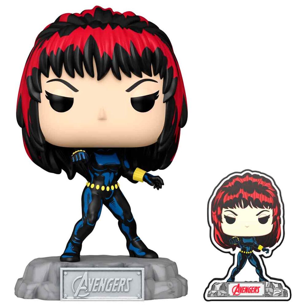 Figura POP Marvel Avengers 60th Anniversary Comic Black Widow with Pin