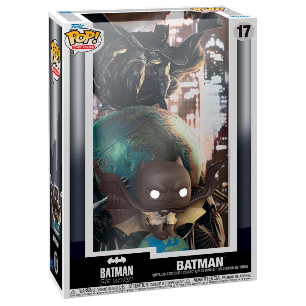 DC POP! Comic Cover Vinyl Figura Batman The World 9 cm