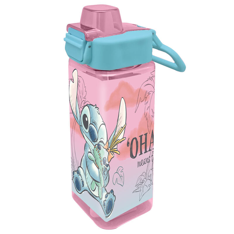Cantimplora cuadrada Stitch Disney 500ml Frikytopia