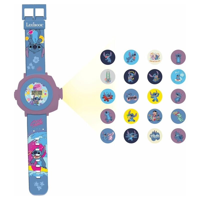 Reloj proyector digital Stitch Disney Frikytopia