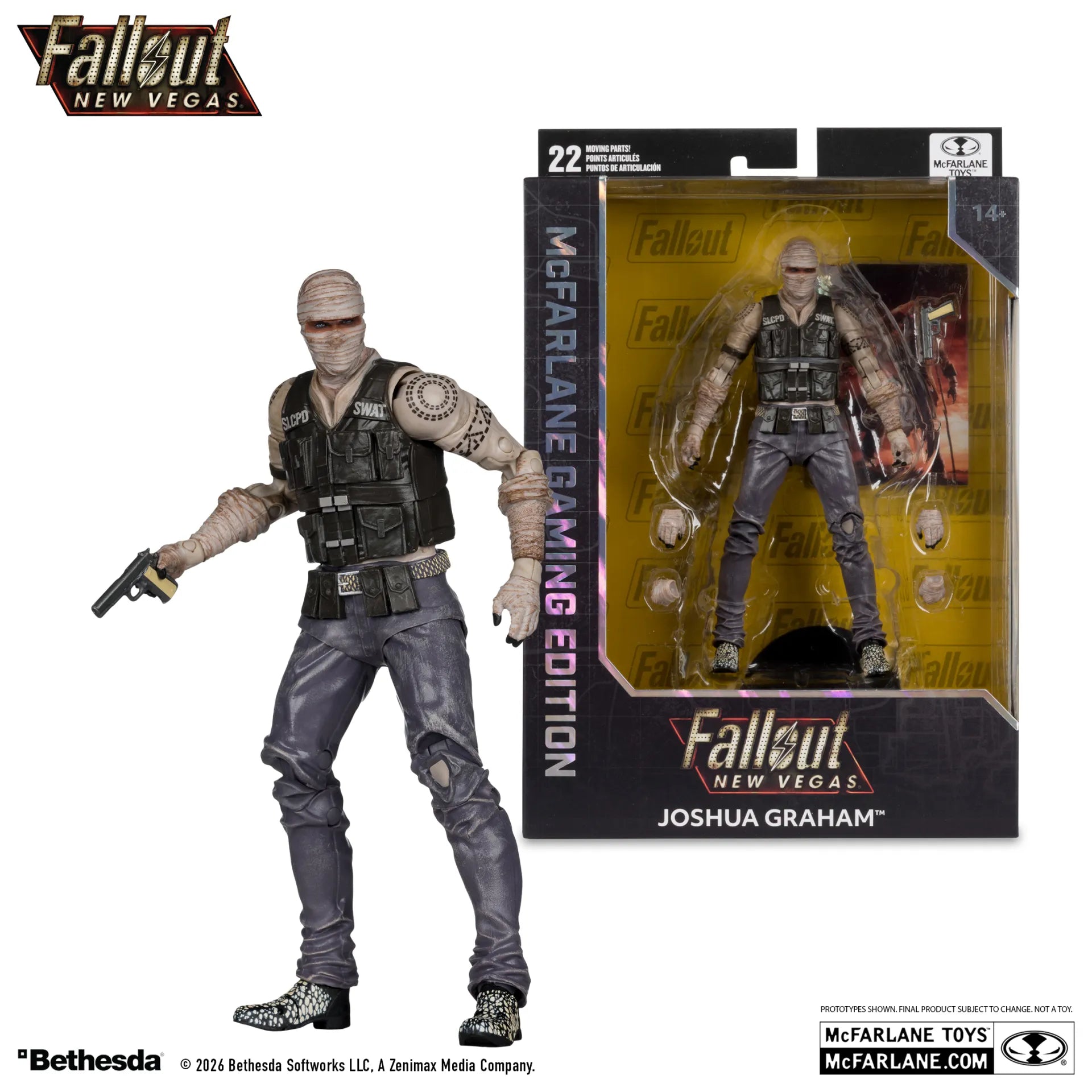 MCFARLANE GAMING EDITION 7INCH FALLOUT NEW VEGAS JOSHUA GRAHAM ACTION Figura