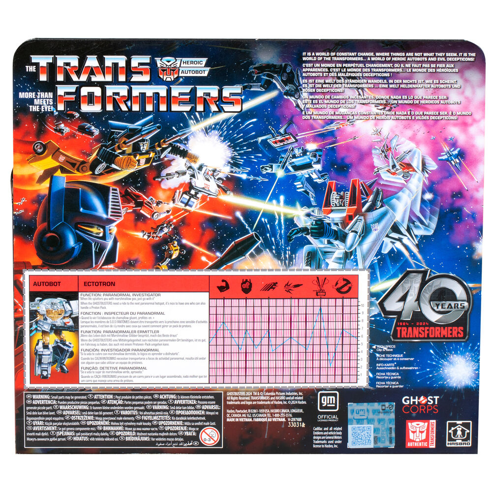 Figura hasbro transformers x ghostbusters ectotron ecto-1