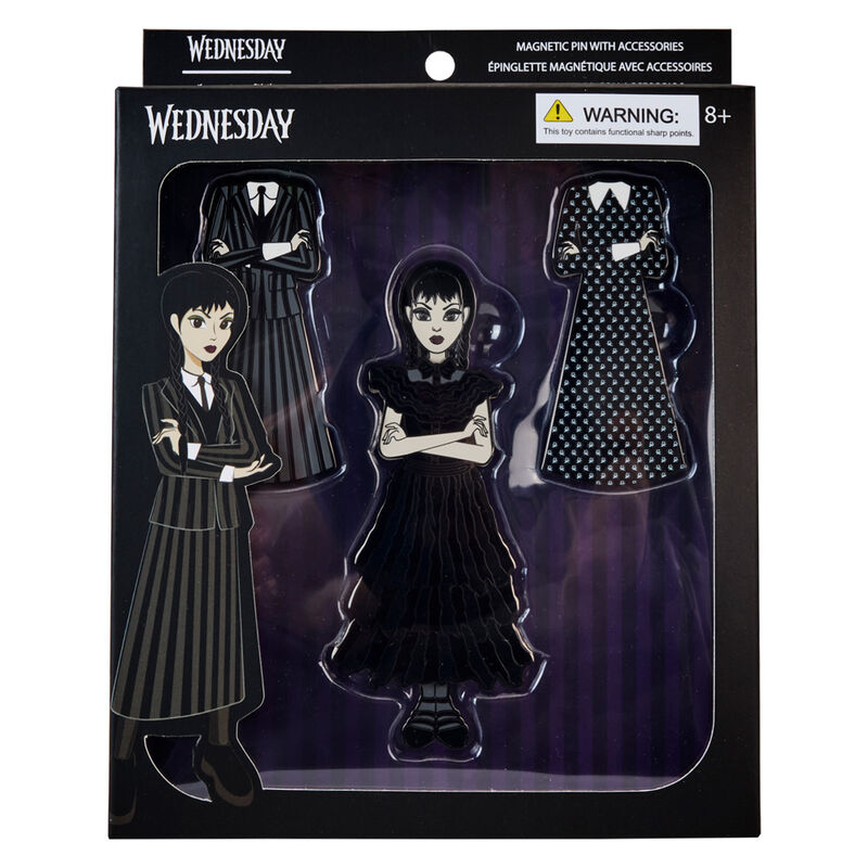Wednesday by Loungefly Pin Set de 4 Chapas esmaltadas Wednesday Addams Frikytopia