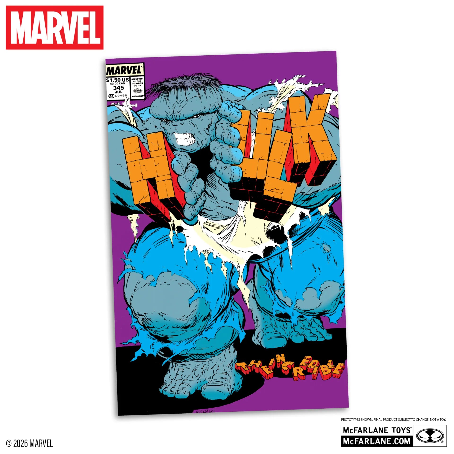 MARVEL COLLECTION 1:6 THE INCREDIBLE HULK #345 GREEN HULK VARIANT Figura