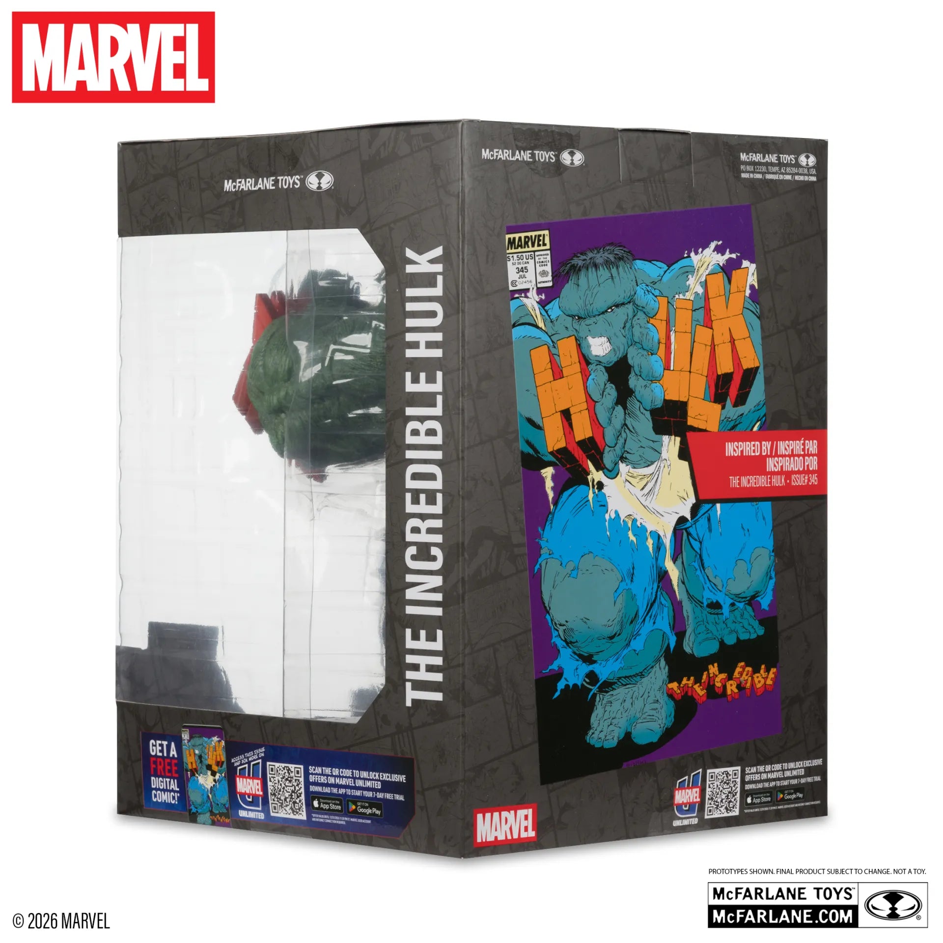 MARVEL COLLECTION 1:6 THE INCREDIBLE HULK #345 GREEN HULK VARIANT Figura