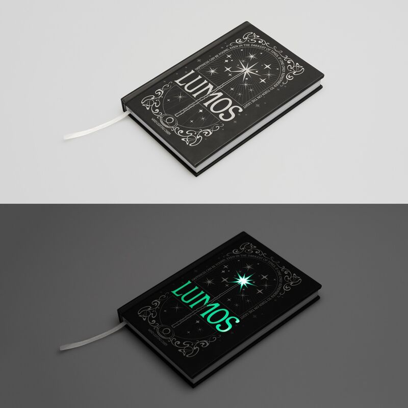 Cuaderno A5 premium led boligrafo Lumos Harry Potter Frikytopia