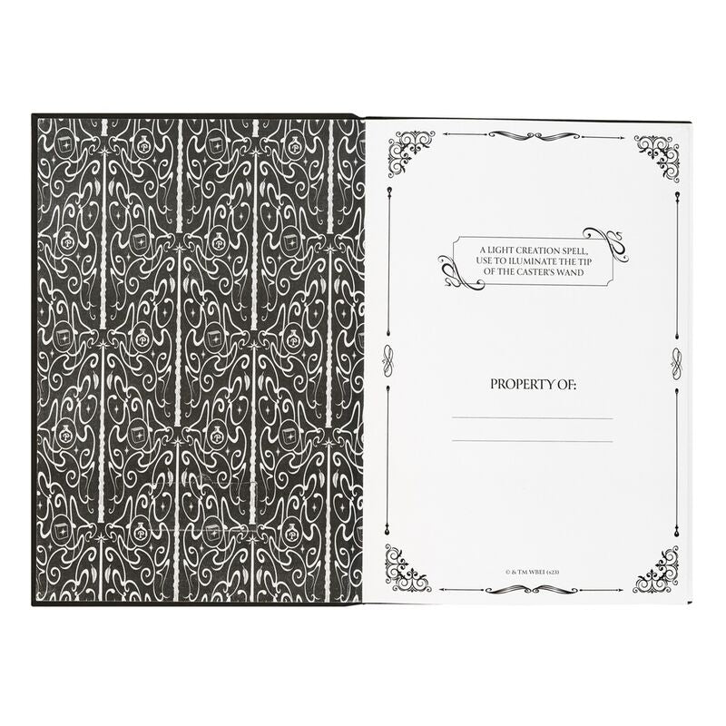 Cuaderno A5 premium led boligrafo Lumos Harry Potter