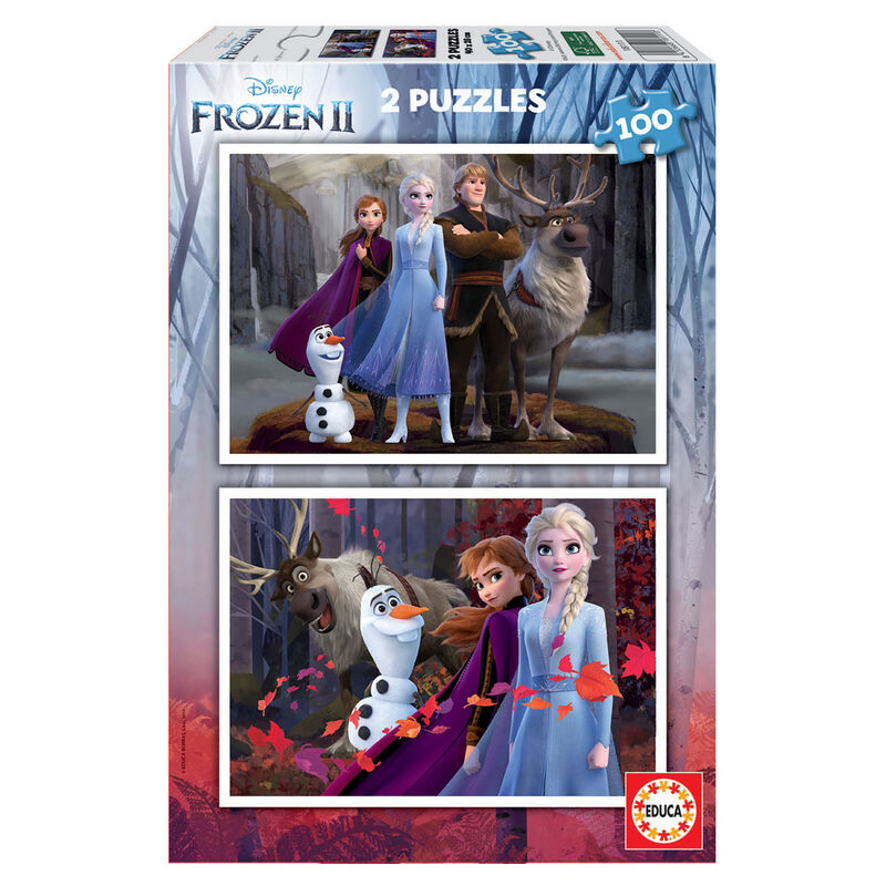 Puzzle Frozen 2 Disney 2x100pzs Frikytopia