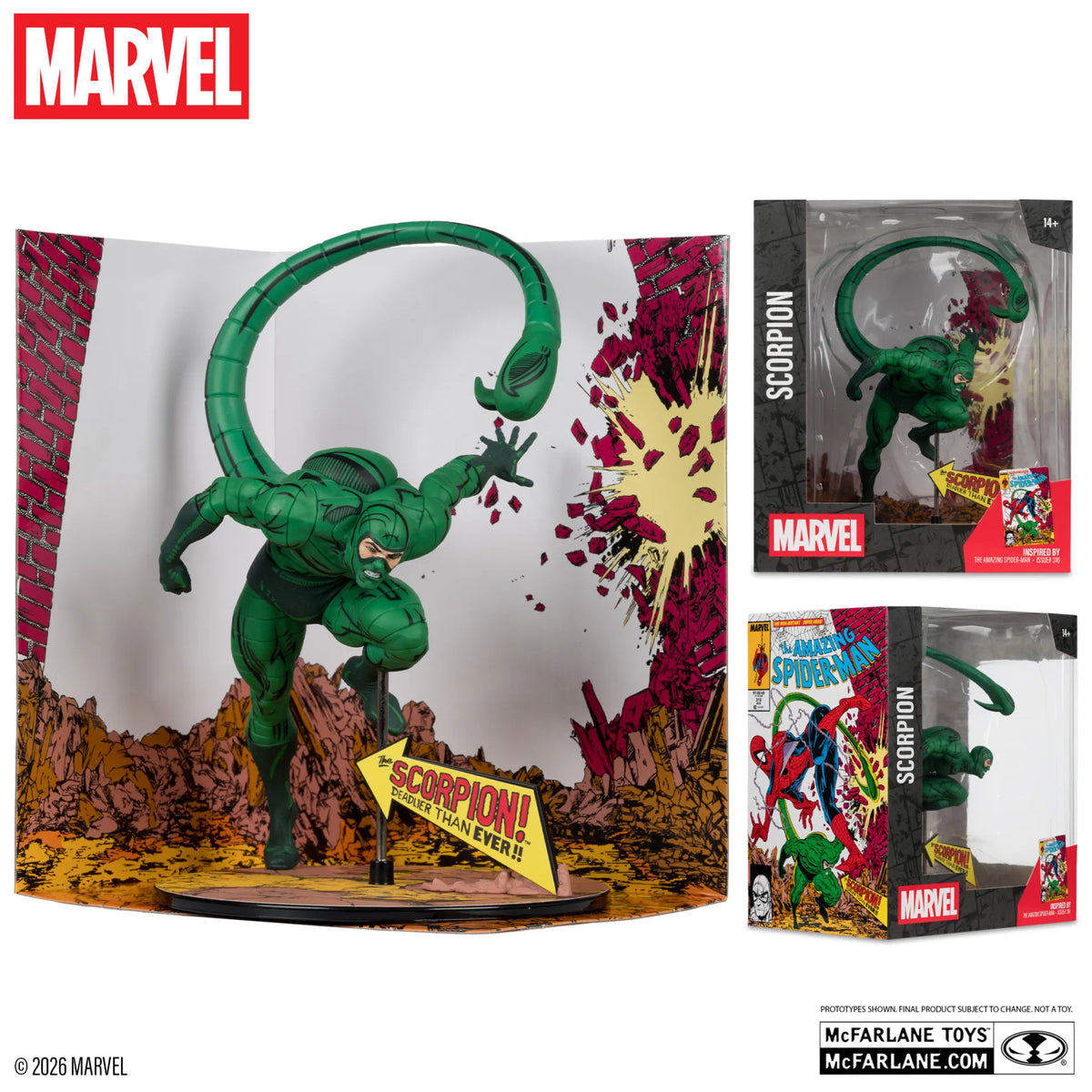 Marvel Collection Figura PVC 1/10 Scorpion (The Amazing Spider-Man #318) 17 cm