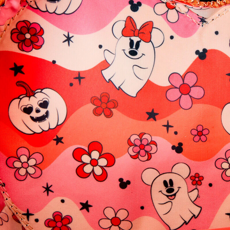 Bolso bandolera Floral Ghost Mickey Disney Loungefly
