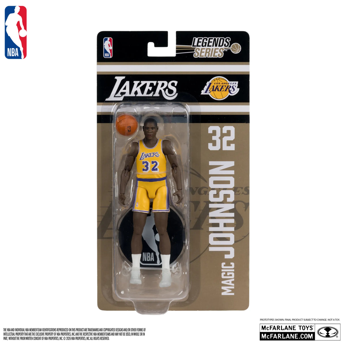 NBA Legends Series Figura Earvin "Magic" Johnson (Los Angeles Lakers) 15 cm