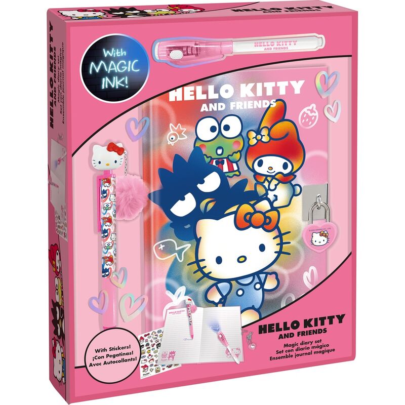 Diario boligrafo magico boligrafo topper Hello Kitty Frikytopia