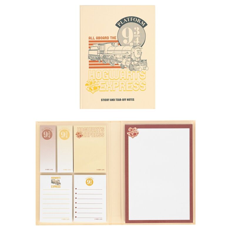Cuaderno notas adhesivas Plataforma 9 3/4 Harry Potter Frikytopia