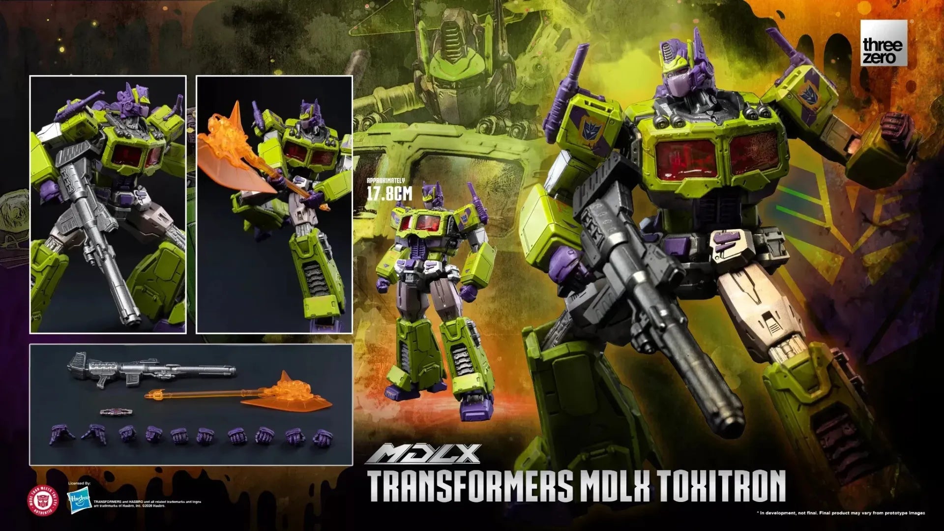 TRANSFORMERS MDLX TOXITRON EXCLUSIVE ACTION Figura