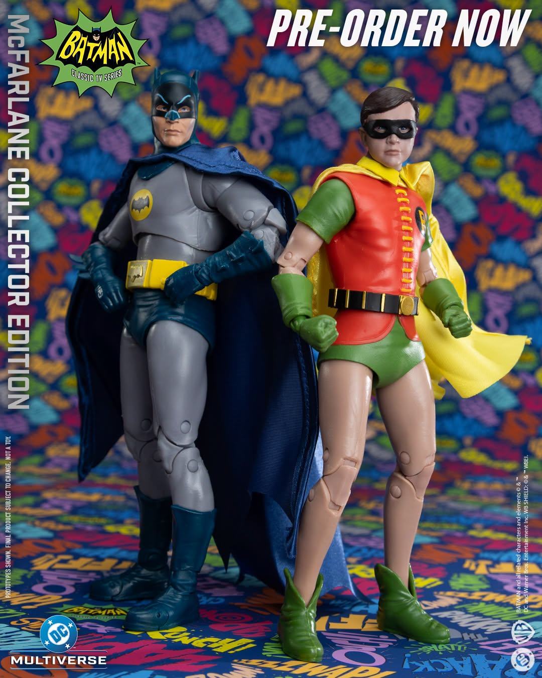 DC MCFARLANE COLLECTOR ED BATMAN 1966 BATMAN AND ROBIN 2‑PK ACTION Figura Frikytopia
