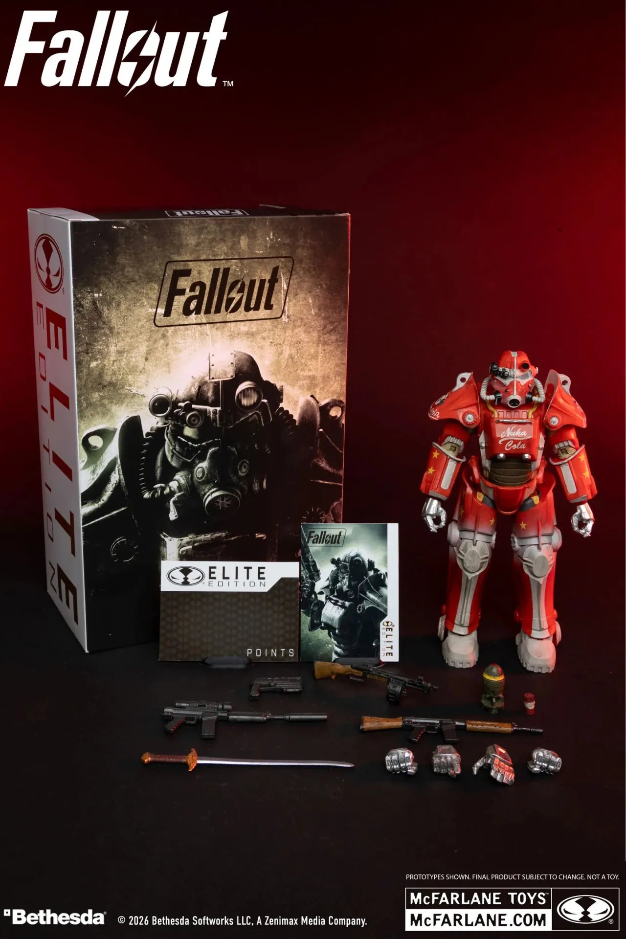 MCFARLANE ELITE EDITION 7INCH FALLOUT 3 REMAST T-45B NUKA COLA ACTION Figura