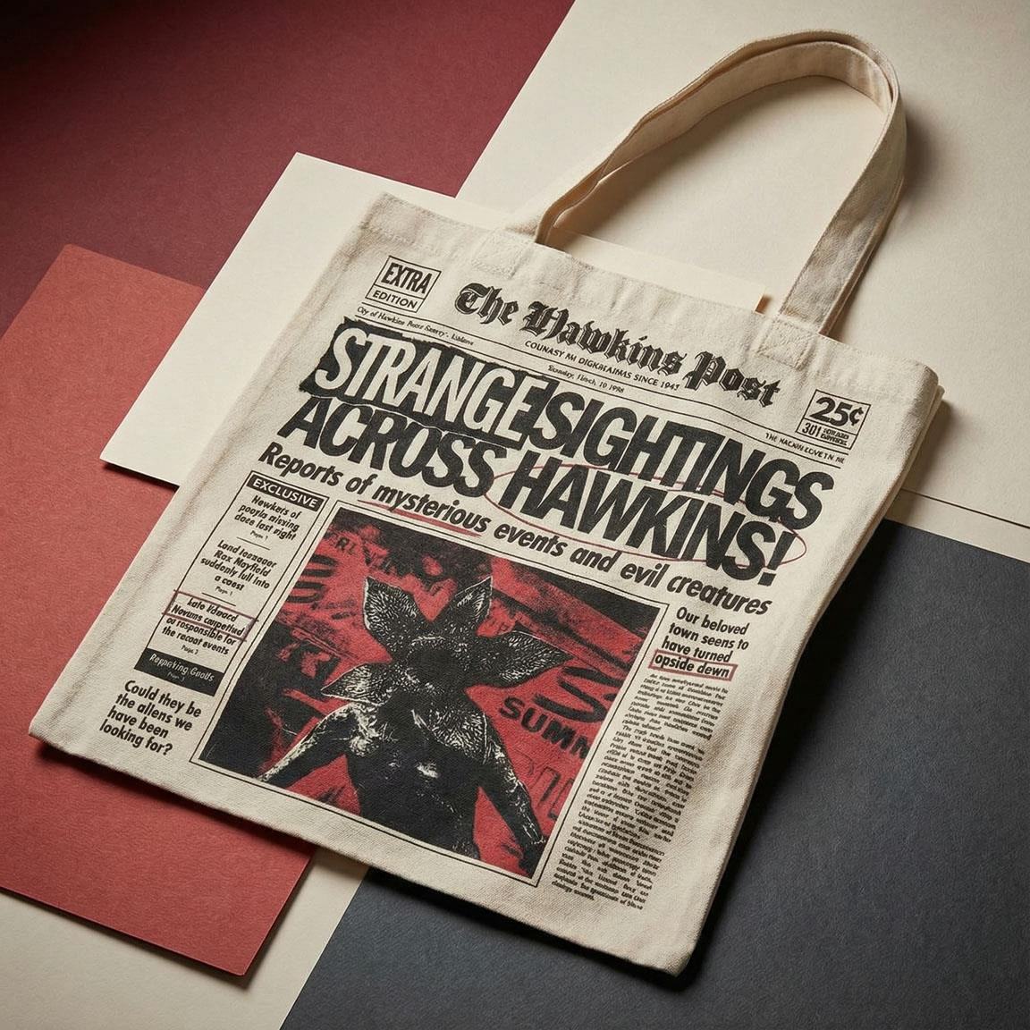 STRANGER THINGS DEMOGORGON TOTE Bolsa