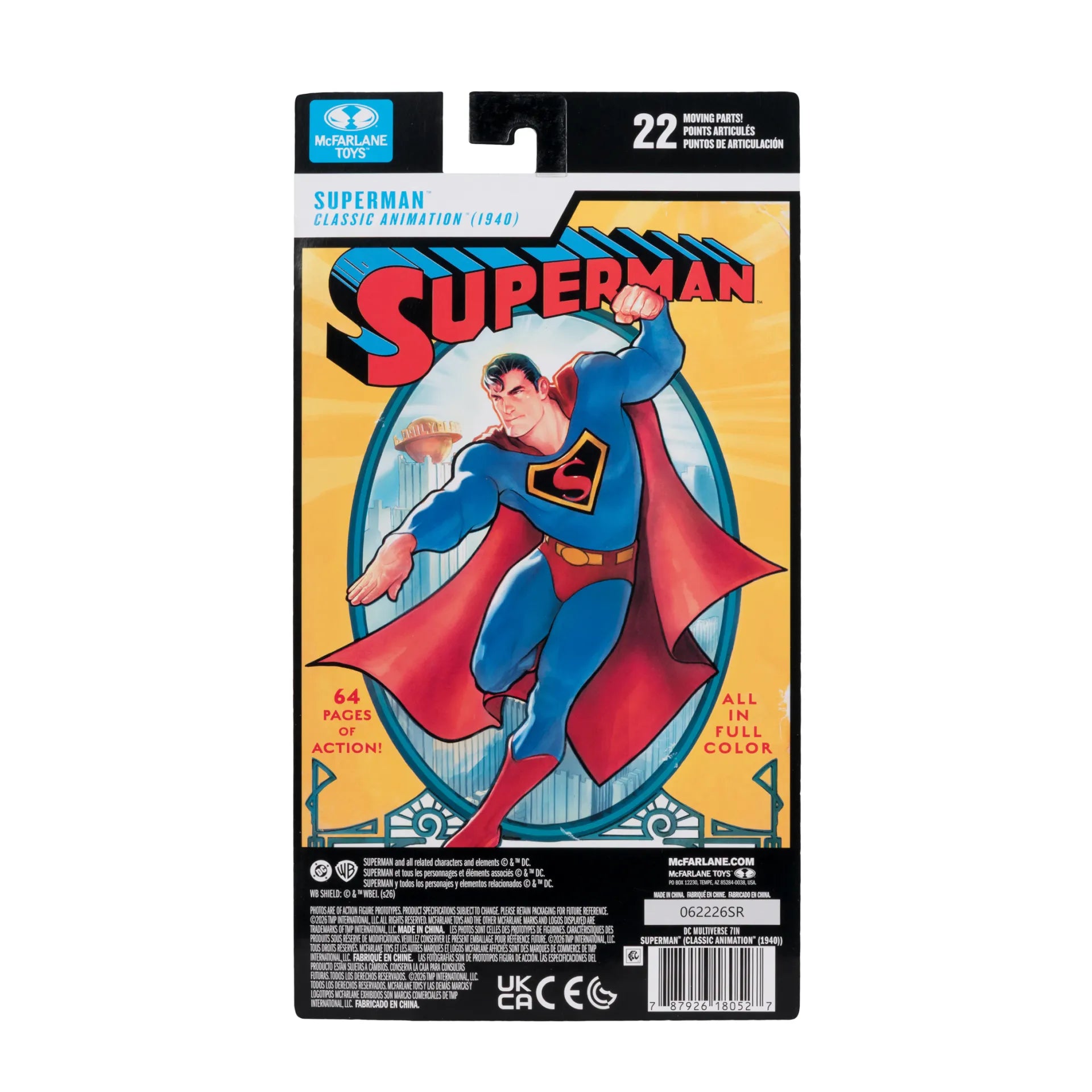 DC MULTIVERSE CLASSIC SUPERMAN 1940 7INCH ACTION Figura