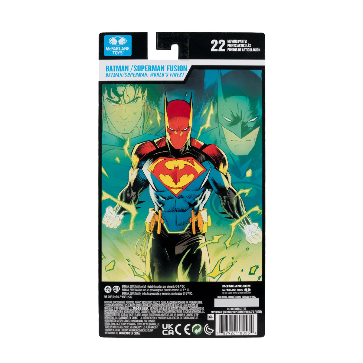 DC MULTIVERSE BATMAN-SUPERMAN WORLD'S FINEST 7INCH ACTION Figura