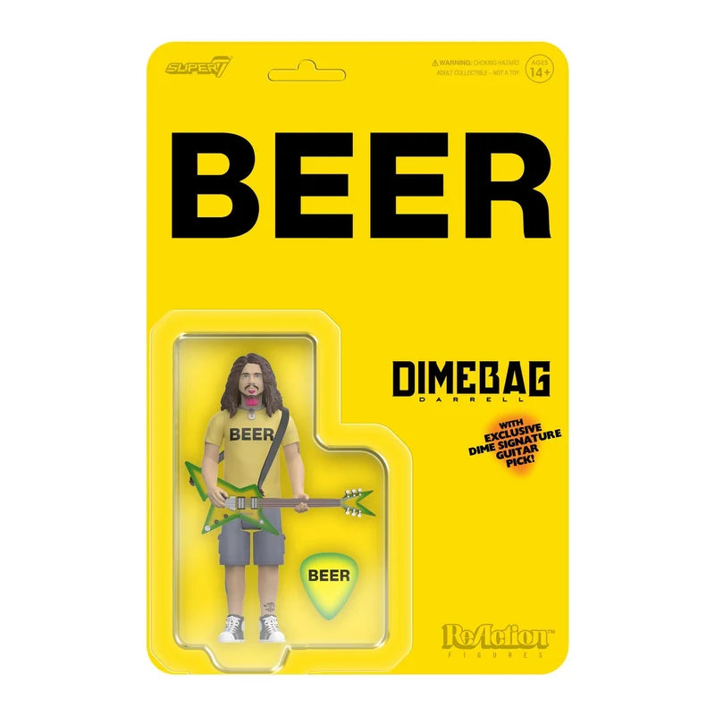 DIMEBAG DARRELL BEER Camiseta REACTION Figura