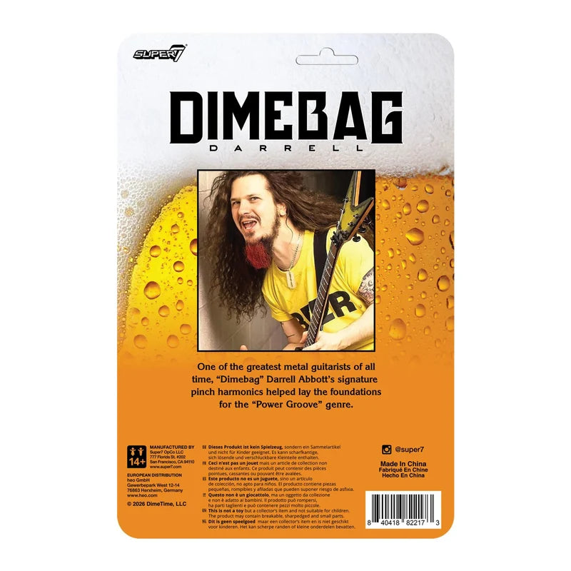 DIMEBAG DARRELL BEER Camiseta REACTION Figura