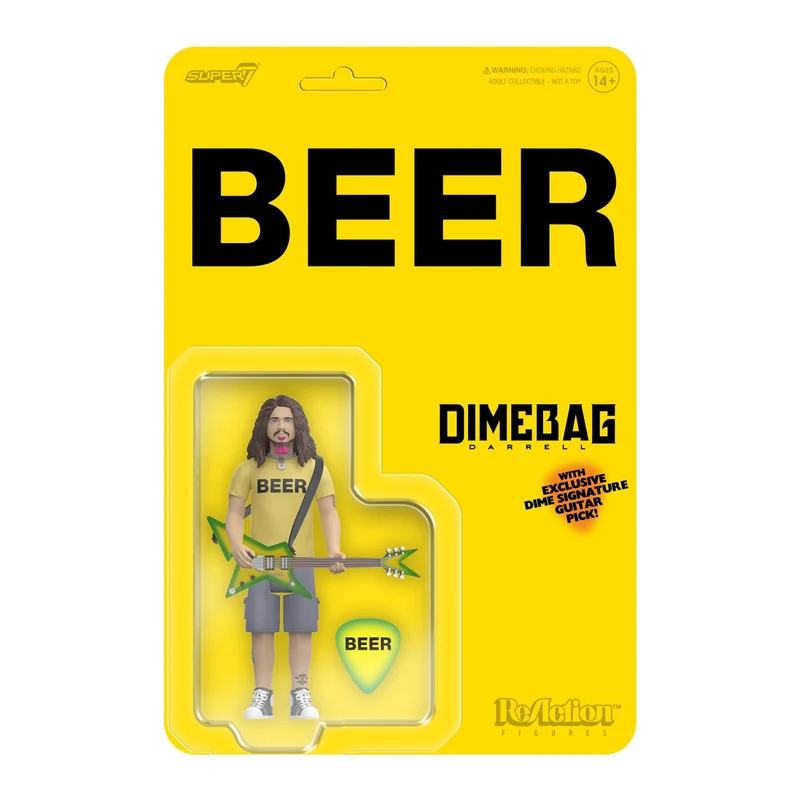 DIMEBAG DARRELL BEER Camiseta REACTION Figura Frikytopia