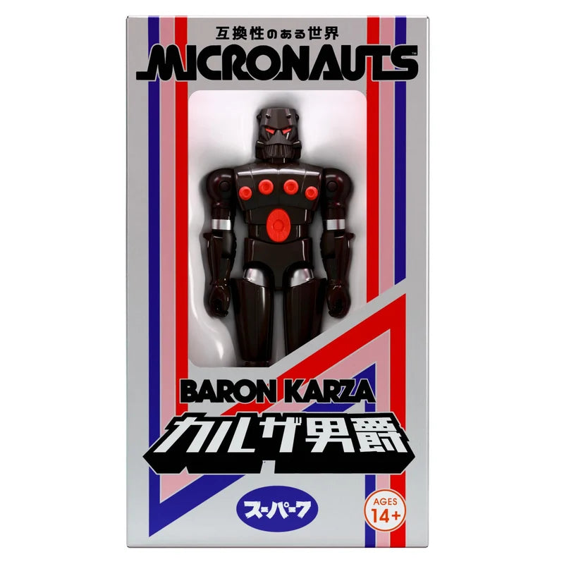 MICRONAUTS W05 BARON KARZA SDCC/JAPANESE Caja REACTION+ Figura