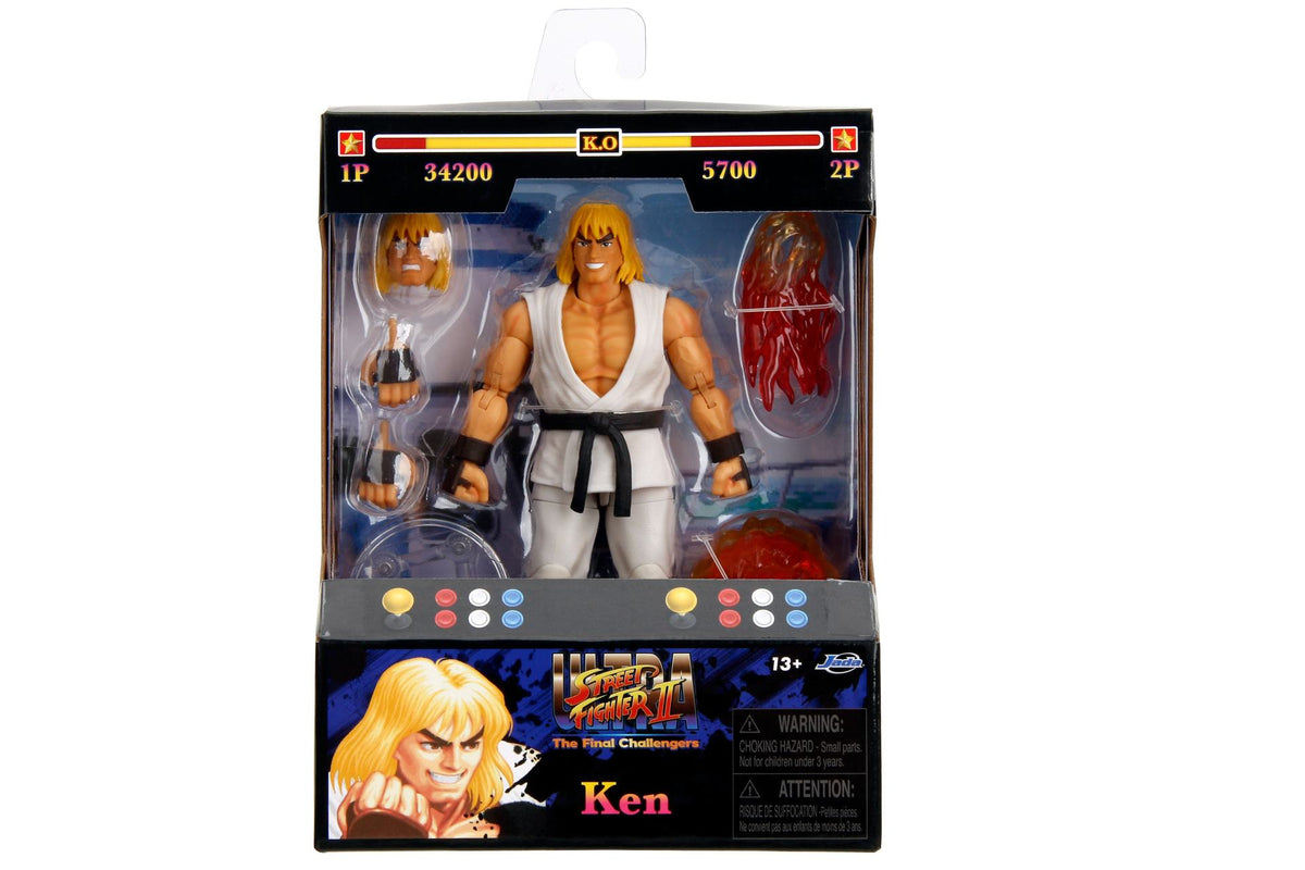 STREET FIGHTER 2 KEN PLAYER 2 WHITE VERSION 1/12 ACTION Figura