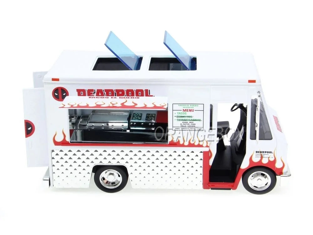 MARVEL DEADPOOL TACO FOOD TRUCK & DEADPOOL 1/24 DIE-CAST MODEL