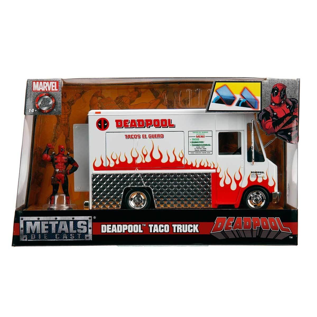 MARVEL DEADPOOL TACO FOOD TRUCK & DEADPOOL 1/24 DIE-CAST MODEL Frikytopia