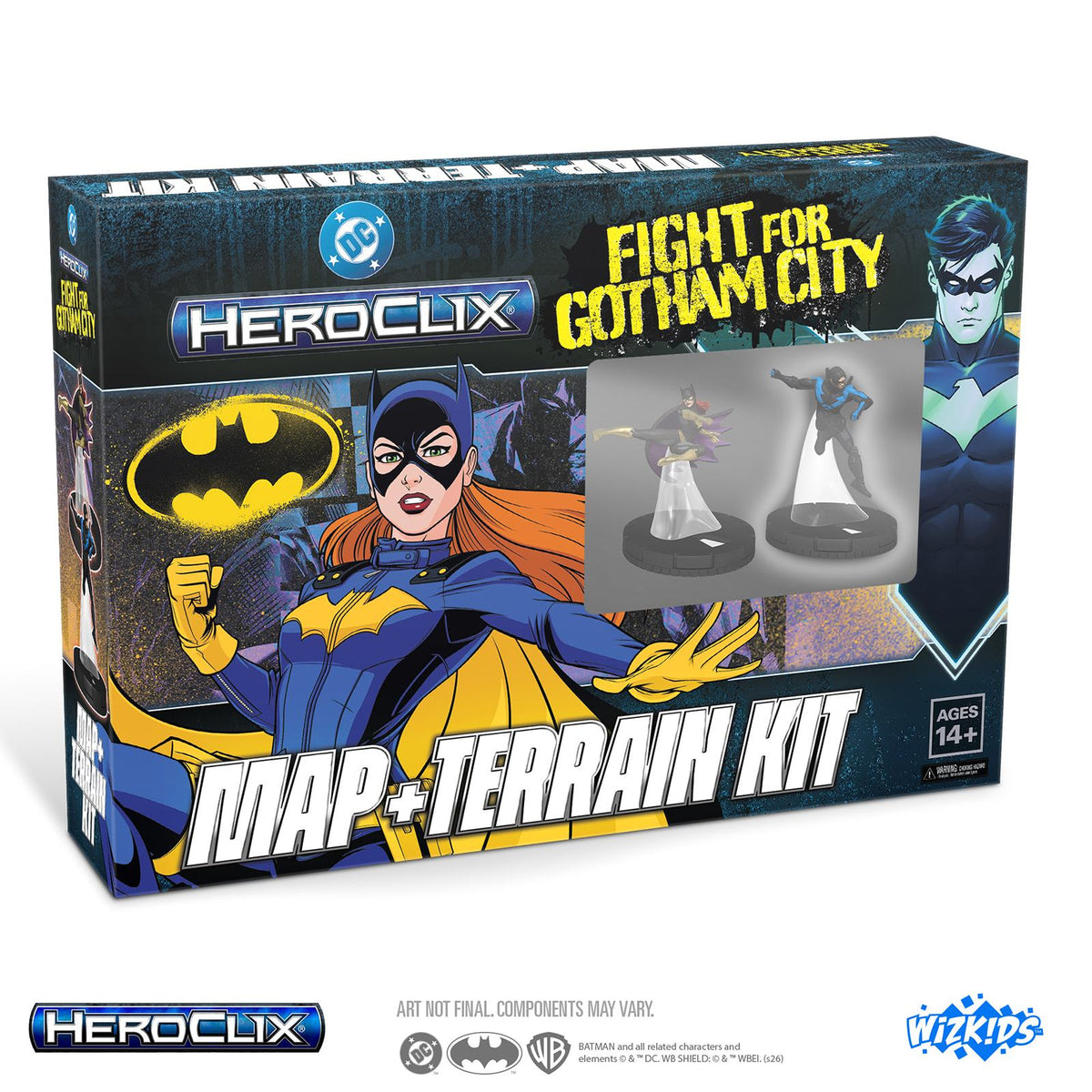 DC HEROCLIX FIGHT FOR GOTHAM CITY MAP AND TERRAIN KIT Frikytopia