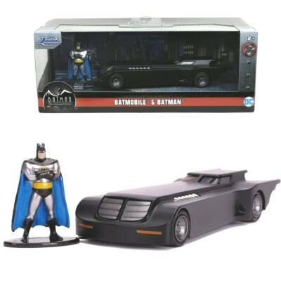 BATMAN ANIMATED SERIES BATMAN & BATMOBILE 1/32 DIE-CAST MODEL Frikytopia