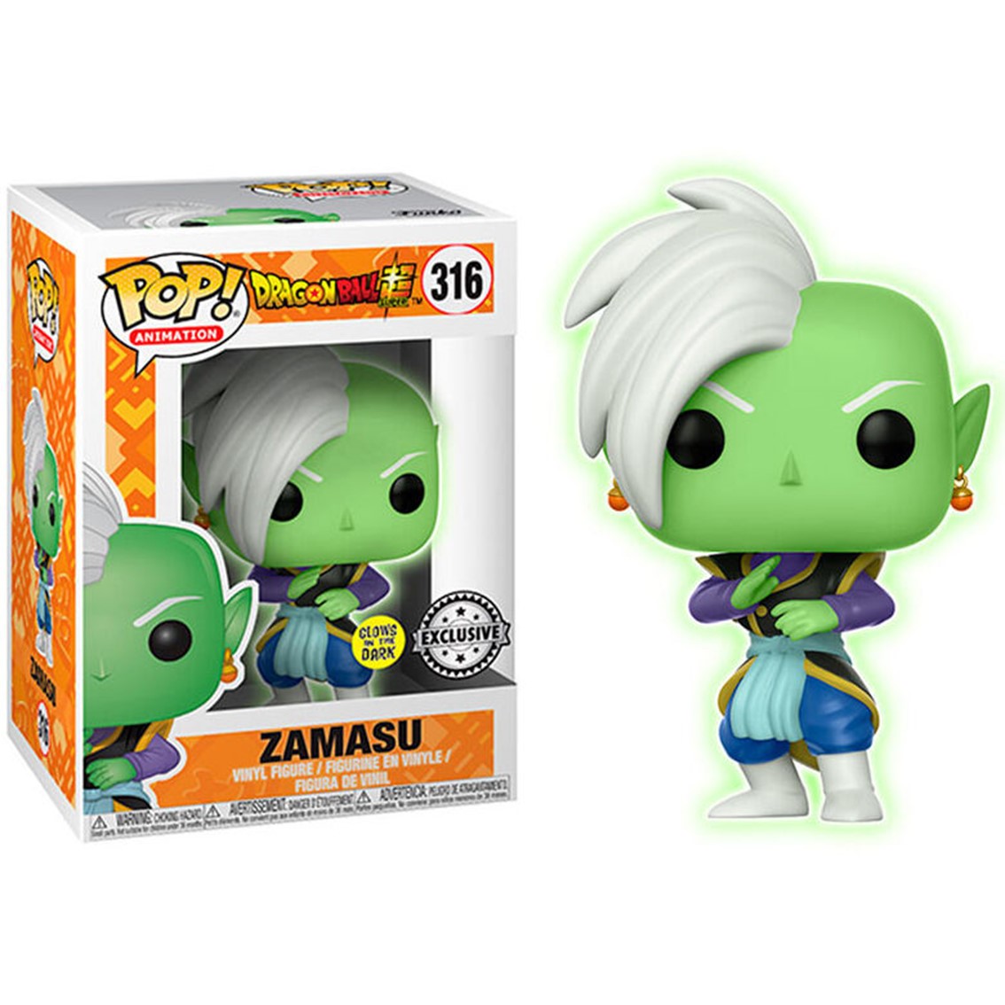 Funko pop dragon ball super zamasu glow in the dark