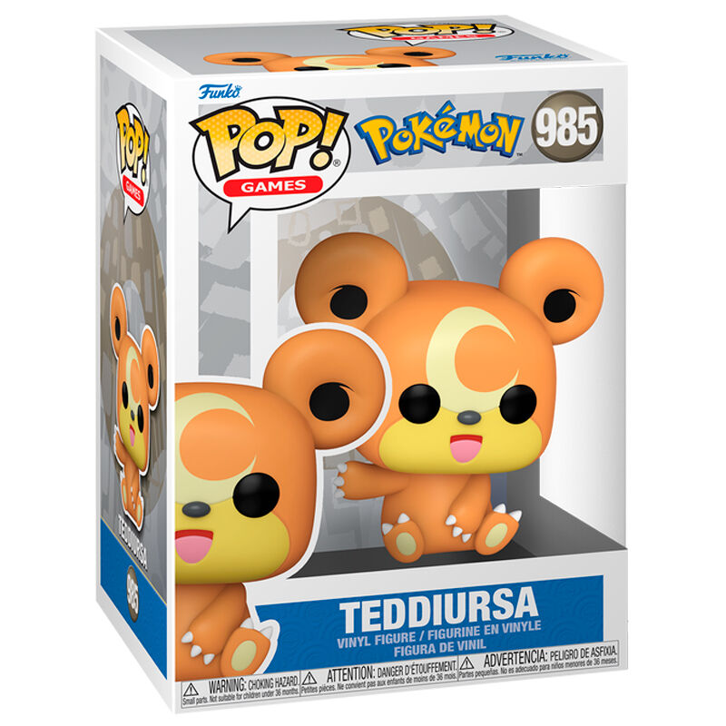 Pokemon POP Games Vinyl Figura Teddiursa EMEA 9cm