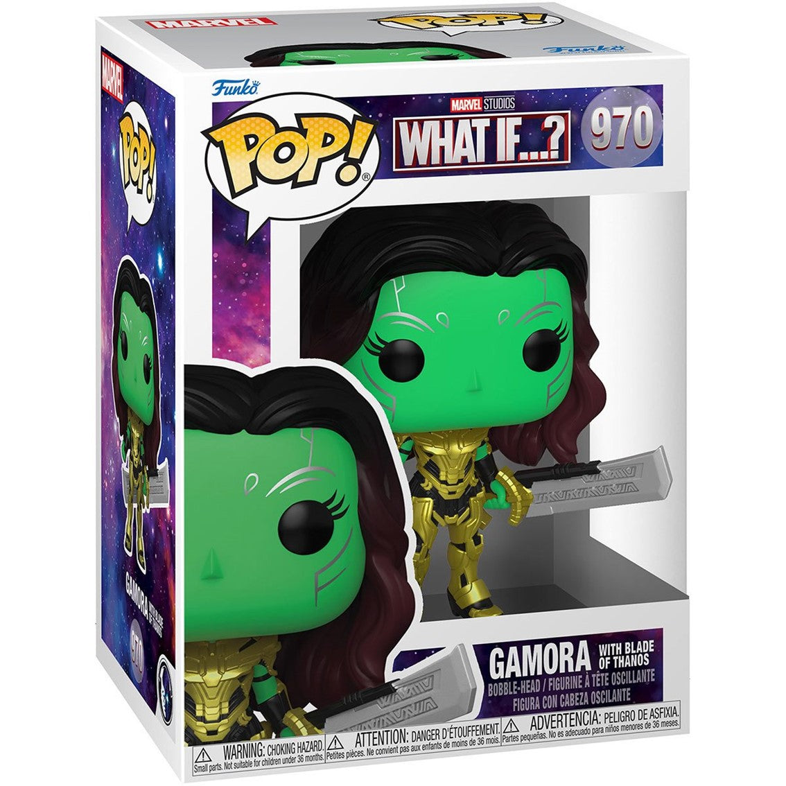 Funko pop marvel what if gamora con espada de thanos