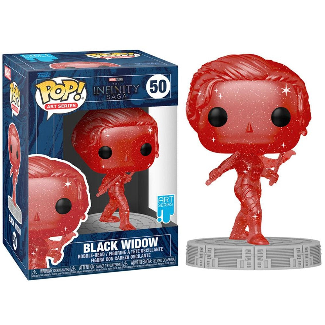 Funko pop marvel infinity saga viuda negra gema de la realidad
