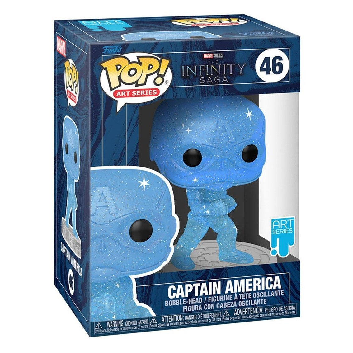 Funko pop marvel infinity saga capitan america gema del espacio