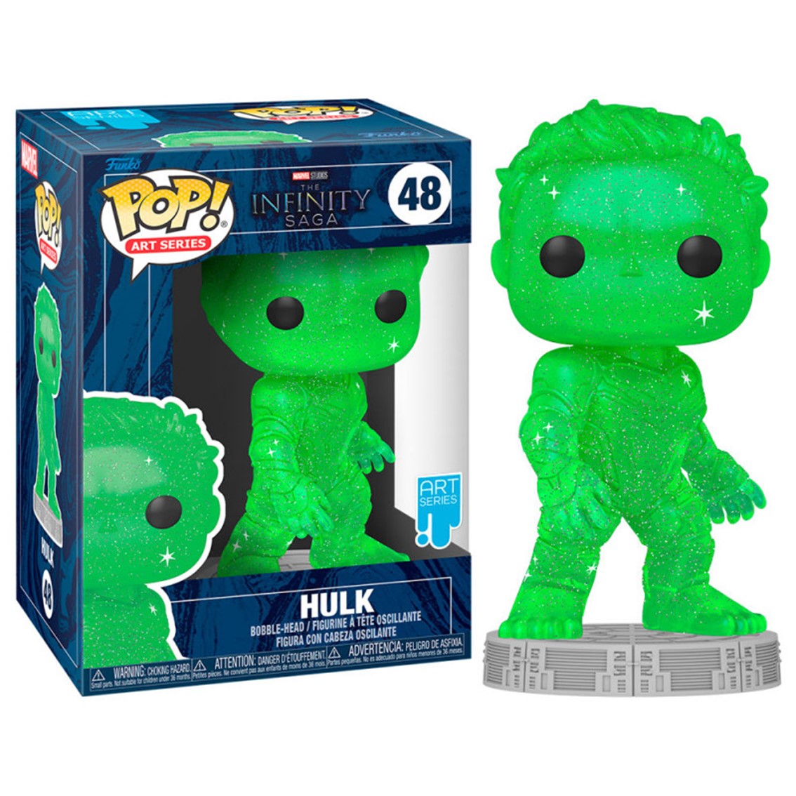 Funko pop marvel infinity saga hulk gema del tiempo