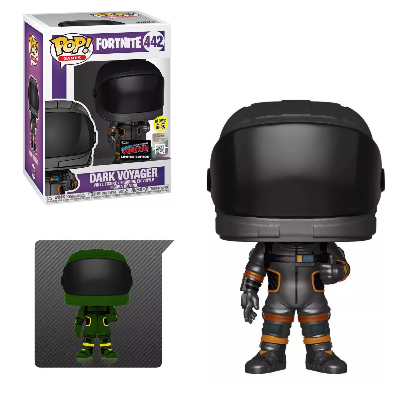 Funko pop fortnite dark voyager brillo en la oscuridad exclusivo Frikytopia