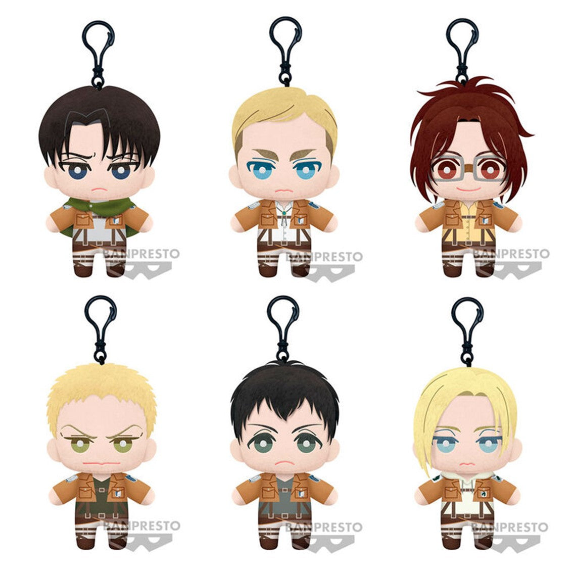 Peluche banpresto attack on titan tomonui plush assort series 2 1 unidad aleatoria Frikytopia