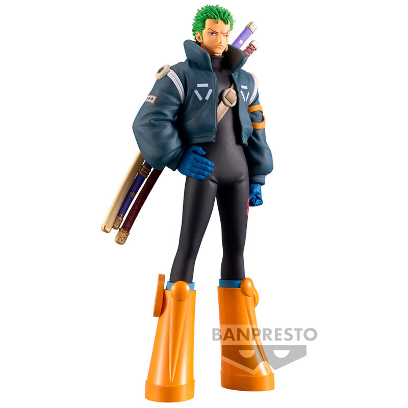 Figura banpresto one piece dxf grand line series egghead roronoa zoro Frikytopia